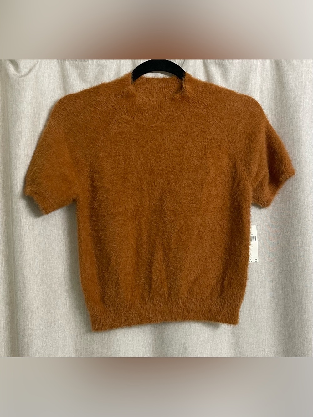 NWT Pilcro Anthropologie Honey Fuzzy Short Sleeve Sweater Top S